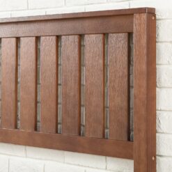 Zinus Full Antique Espresso Wood Platform Bed with Headboard