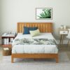 Zinus Full Rustic Pine Wood Platform Bed with Headboard