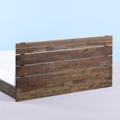 Zinus Queen Woodgrain Wood Platform Bed with Headboard