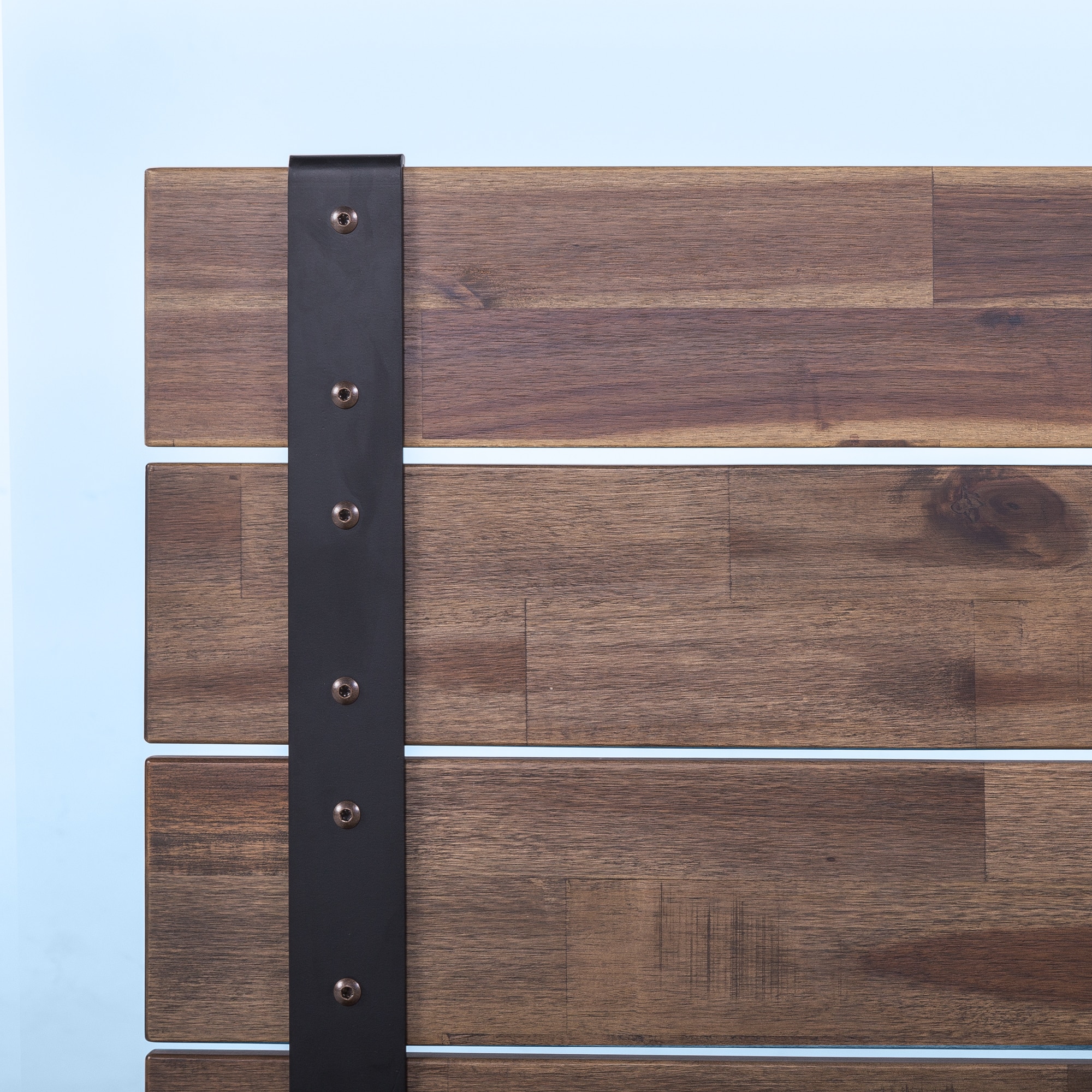 Zinus Queen Woodgrain Wood Platform Bed with Headboard