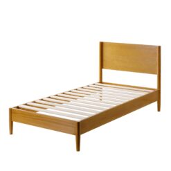 Zinus Twin Wood grain Wood Platform Bed with Headboard