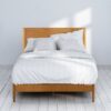 Zinus King Wood grain Wood Platform Bed with Headboard