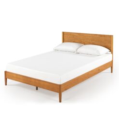 Zinus King Wood grain Wood Platform Bed with Headboard