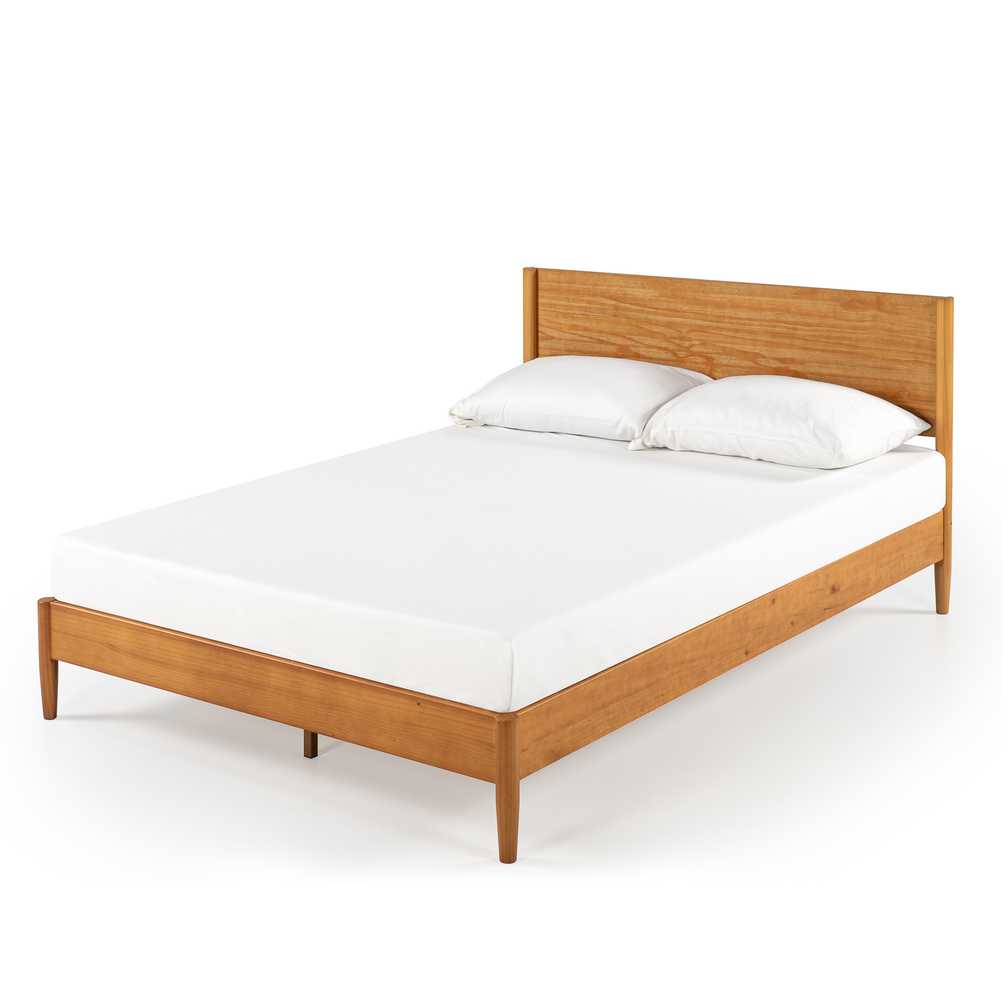 Zinus King Wood grain Wood Platform Bed with Headboard