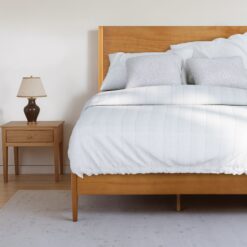 Zinus King Wood grain Wood Platform Bed with Headboard