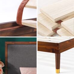Zinus Full Espresso Wood with Headboard