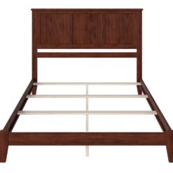 AFI Furnishings King Walnut Wood Bed Frame with Headboard