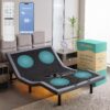 Renanim SF Full Adjustable Bed Frame with Massage Wireless Remote - USB Ports - UnderBed Light - Zero Gravity Electric Bed