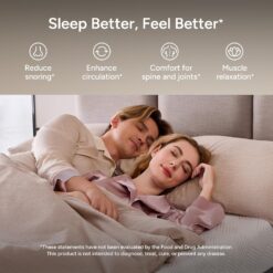 Renanim SF Full Adjustable Bed Frame with Massage Wireless Remote - USB Ports - UnderBed Light - Zero Gravity Electric Bed