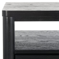 Safavieh Jaylessa Mid-Century Style Wood Nightstand/Black