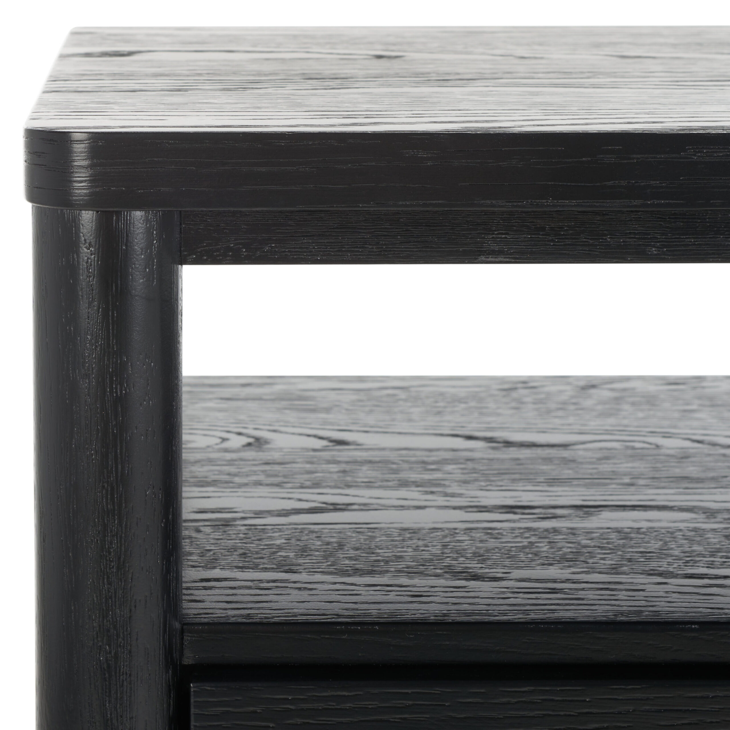 Safavieh Jaylessa Mid-Century Style Wood Nightstand/Black