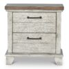 Steve Silver Whitewashed Gray Acacia 2 -Drawer 28-in W x 28.5-in H Rustic Nightstand