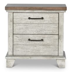 Steve Silver Whitewashed Gray Acacia 2 -Drawer 28-in W x 28.5-in H Rustic Nightstand