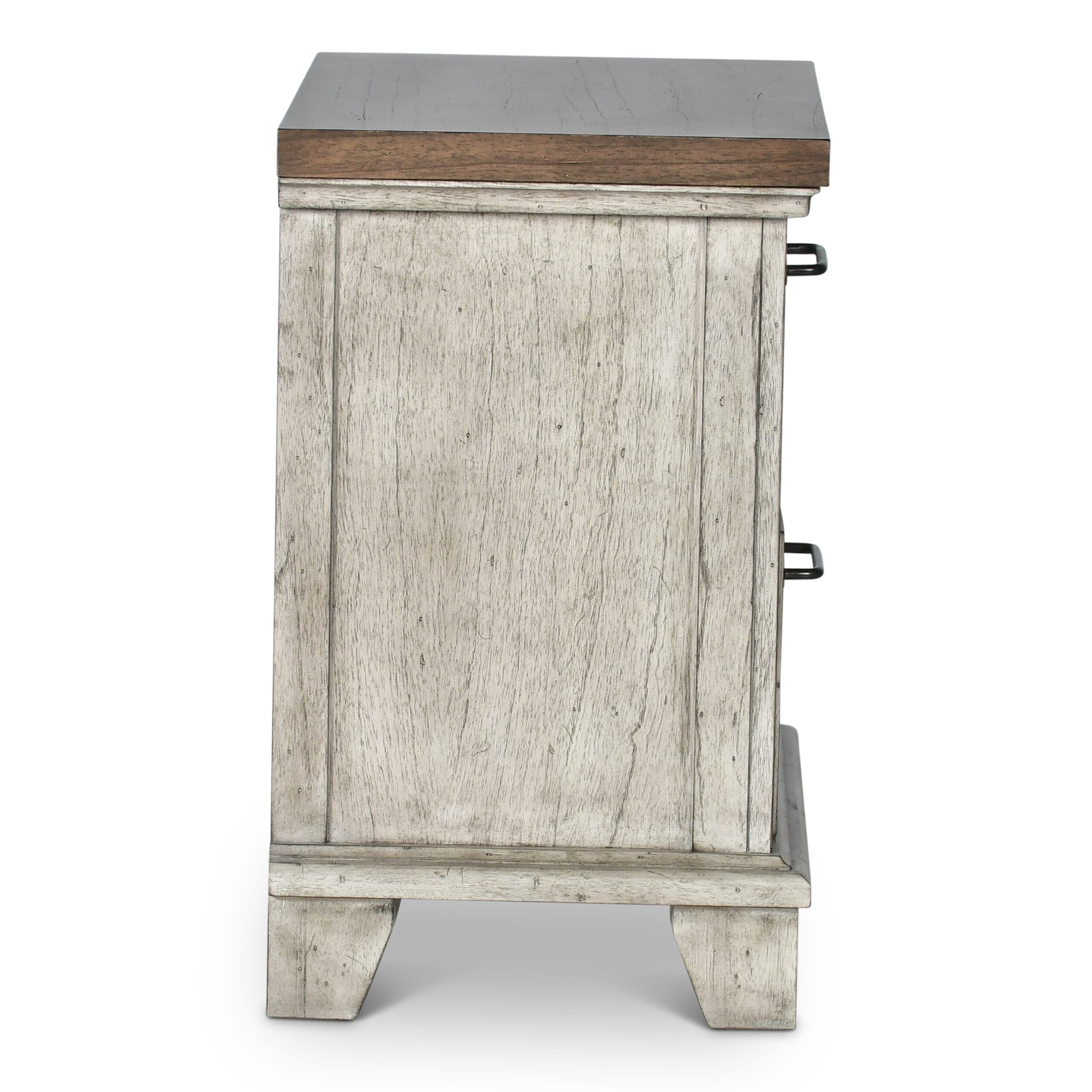 Steve Silver Whitewashed Gray Acacia 2 -Drawer 28-in W x 28.5-in H Rustic Nightstand