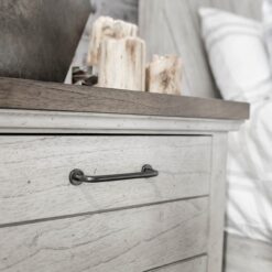 Steve Silver Whitewashed Gray Acacia 2 -Drawer 28-in W x 28.5-in H Rustic Nightstand