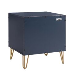 Manhattan Comfort Midnight Blue 2 -Drawer 20.07-in W x 21.65-in H Modern Nightstand
