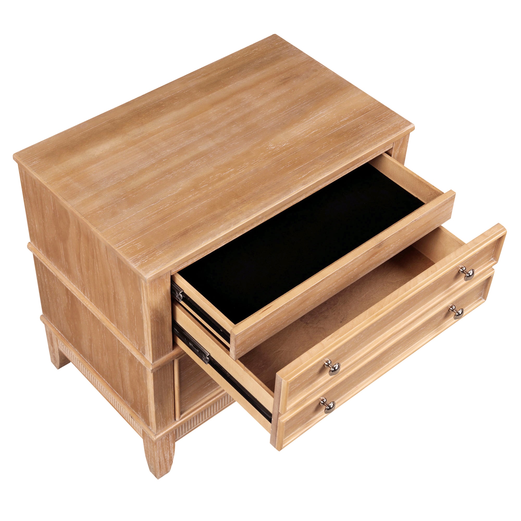 JIMSMAISON Hazel Pine 3 -Drawer 27.3-in W x 27.3-in H Modern Nightstand