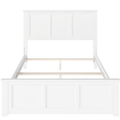 AFI Furnishings Full White Wood Bed Frame with Headboard