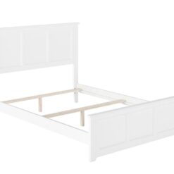 AFI Furnishings Full White Wood Bed Frame with Headboard