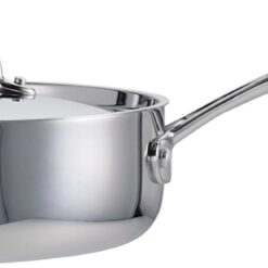Tramontina Utsava Tri-Ply Clad Stainless Steel 2.9-Quart Saute Pan with Lid and Ceramic Non Stick Interior, Induction-Ready Cooking Pan