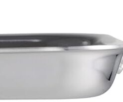 Tramontina Utsava Tri-Ply Clad Stainless Steel 10-Inch Square Grill Pan with Ceramic Non Stick Interior, Induction-Ready