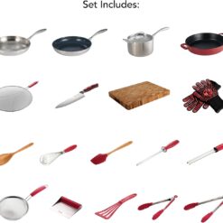 Tramontina FlavCity 19 Piece Essential Cookware Set