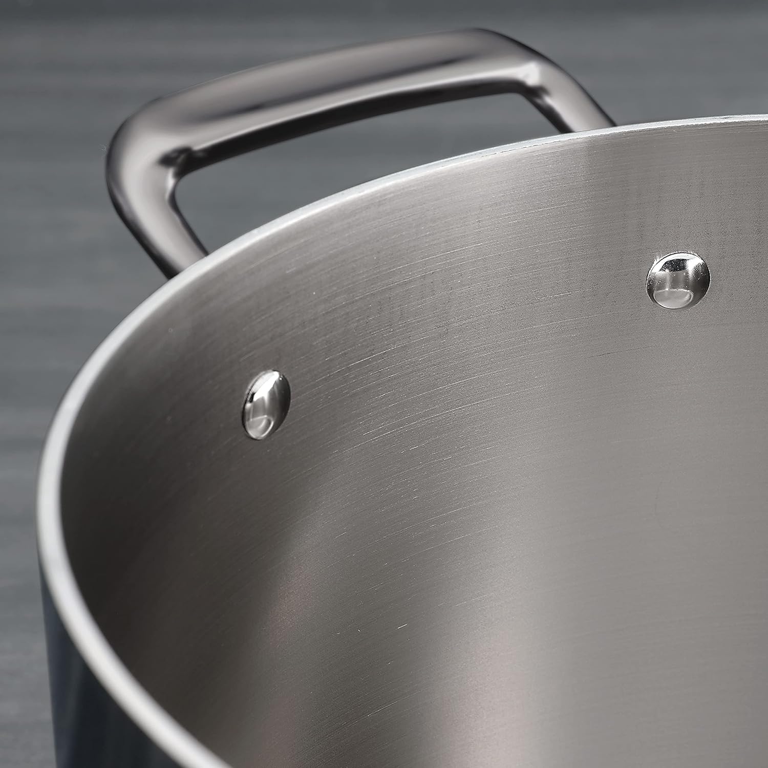 Tramontina Tri-Ply Clad Stainless Steel 8-Quart Stock Pot with Glass Lid, Induction-Ready Pasta Pot, Dishwasher-Safe, NSF-Certified