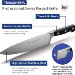 Tramontina Pro Series Forged 3-Piece Starter Kitchen Knife Set