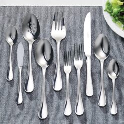 Tramontina 45 Piece Silverware Set - Firenze Utensils Set