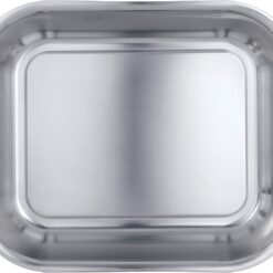 Tramontina 16.75-Inch Stainless Steel Roasting Pan with Rack, Flared Edge Turkey Roaster for Oven, Dishwasher Safe, Made in Brazil