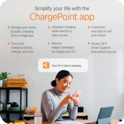 ChargePoint HomeFlex Level 2 EV Charger NACS, NEMA 14-50 Electric Car Charger Compatible with Tesla