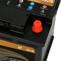 Weize Platinum AGM Battery BCI Group 94R - 12v 80ah H7 Size 94R Automotive Battery, 140RC, 850CCA, 36 Months Warranty, Dimensions 12.4