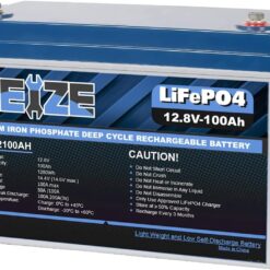 Weize 12V 100Ah TM LiFePO4 Battery Group 31, 120A BMS Low-Temp Protection Deep Cycle Lithium Battery 500A/3S Peak Discharge for Trolling Motor, RV, Solar, Marine