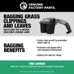 Genuine Factory Parts Original Equipment 42 in. and 46 in. Double Bagger for Troy-Bilt and Craftsman Zero-Turn Lawn Mowers (2019 and After) 19B70054GFP