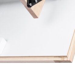 STAIRLUXE Insulated Wood Folding Attic Ladder 7-Feet to 10.83-Feet (Rough Opening: 22.44-Inches x 48.03-Inches ) with 352-lbs. Capacity