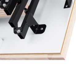 STAIRLUXE Insulated Metal Folding Attic Ladder 8-Feet to 8.54-Feet (Rough Opening: 32.29-Inches x 32.29-Inches ) with 352-lbs. Capacity
