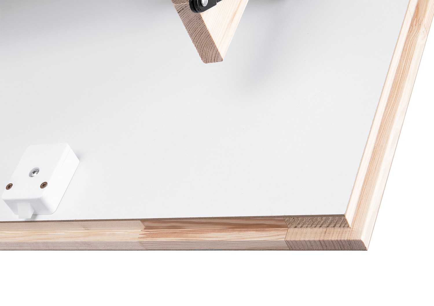 STAIRLUXE Insulated Wood Folding Attic Ladder 7-Feet to 9.18-Feet (Rough Opening: 22.44-Inches x 44.1-Inches ) with 352-lbs. Capacity