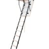 STAIRLUXE Insulated Metal Folding Attic Ladder 8-Feet to 8.69-Feet (Rough Opening: 28.35-Inches x 40.16-Inches ) with 352-lbs. Capacity