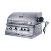 NXR 740-3003BILED Stainless Steel 31-in W 4 -Burner Natural Gas/Liquid Propane Built-in Grill Gas grill