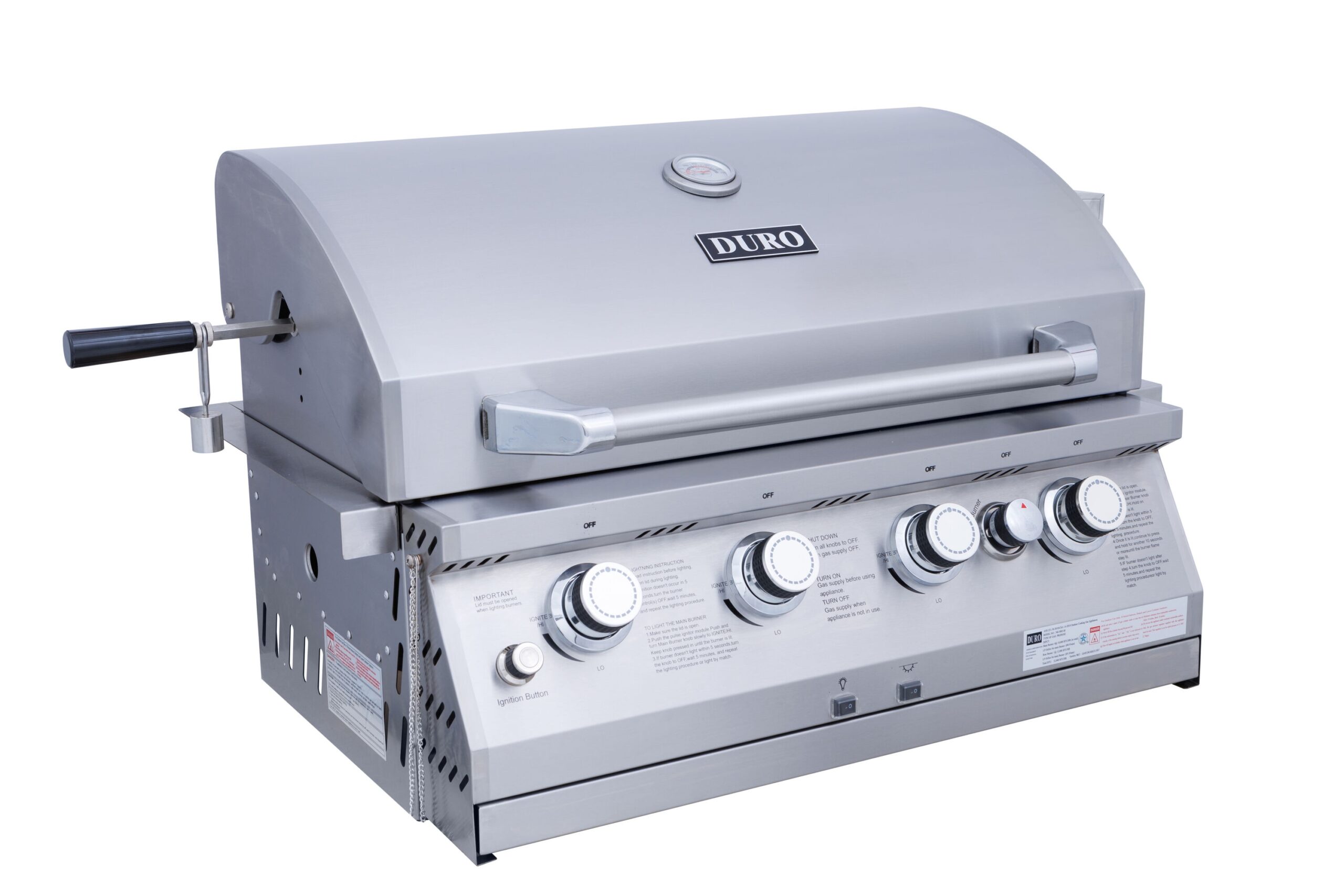 NXR 740-3003BILED Stainless Steel 31-in W 4 -Burner Natural Gas/Liquid Propane Built-in Grill Gas grill