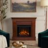 Real Flame 41-in W Espresso Free standing LED Flat Wall Electric Fireplace with Remote Control Included