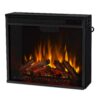 Real Flame 23.375-in W Black Free standing Fan-forced Corner or Flat Wall Electric Fireplace with Remote Control Included
