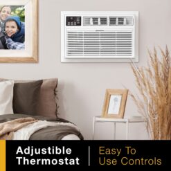 Whirlpool Supplemental Heat Capability 12000-BTU 550-sq ft 230-Volt White Through-the-Wall Air Conditioner with Heater with Remote