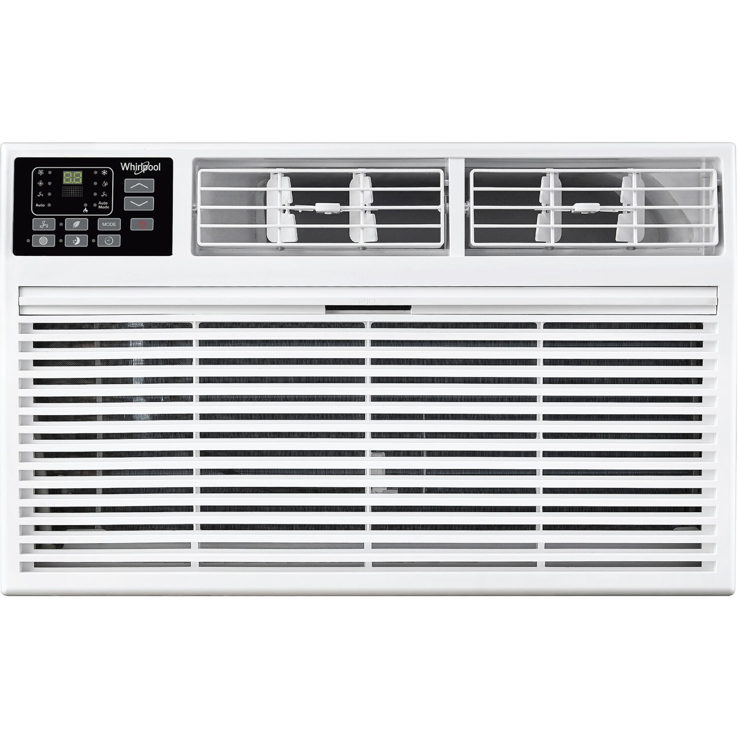 Whirlpool Supplemental Heat Capability 8000-BTU 350-sq ft 115-Volt White Through-the-Wall Air Conditioner with Heater with Remote