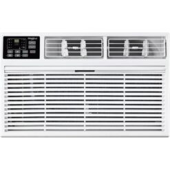 Whirlpool Supplemental Heat Capability 14000-BTU 700-sq ft 230-Volt White Through-the-Wall Air Conditioner with Heater with Remote