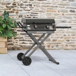 Blackstone 22-in Culinary Omnivore Griddle with Flexfold Legs 361-Sq. in Black Powder Coat Portable Liquid propane Grill