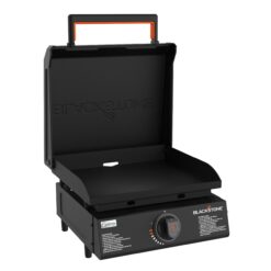 Blackstone 17-in Culinary Omnivore Tabletop Griddle with Hood 267-Sq. in Black Powder Coat Portable Liquid propane Grill