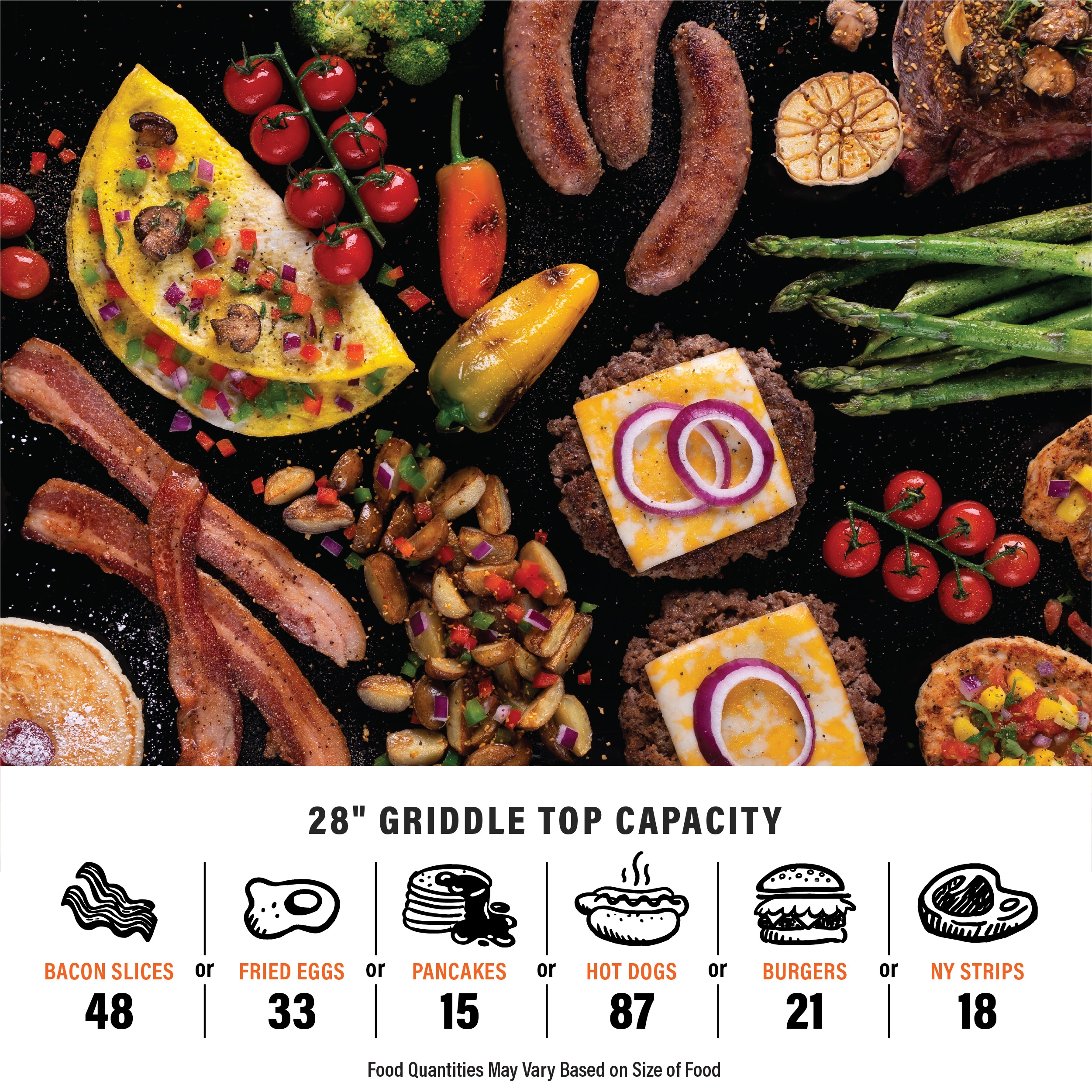 Blackstone 28" Culinary Omnivore Griddle with Hard Cover 2 -Burner Liquid propane Flat Top Grill