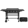 Royal Gourmet 35'' Griddle and Cover Bundle 4 -Burner Liquid propane Flat Top Grill