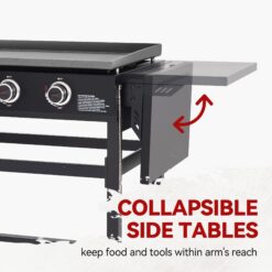 Royal Gourmet 35'' Griddle and Cover Bundle 4 -Burner Liquid propane Flat Top Grill